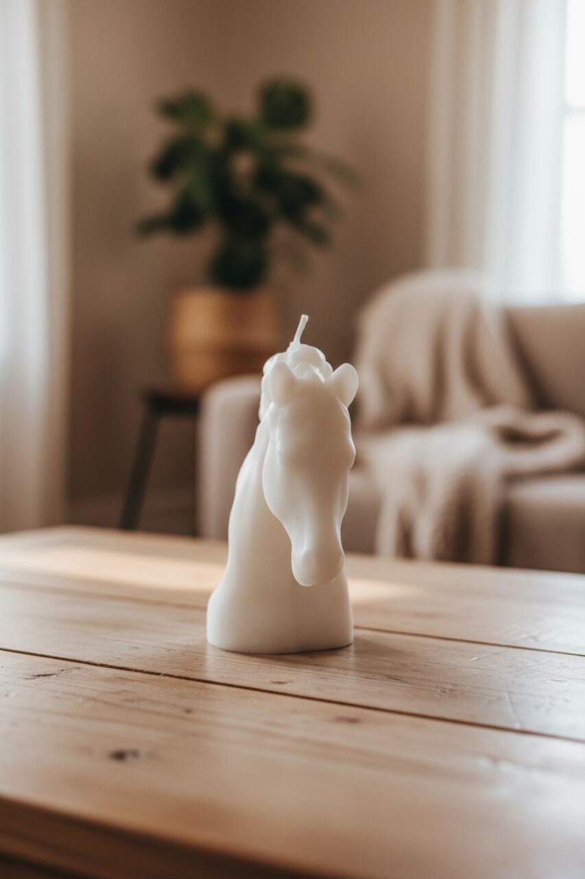 Lumanare, Ers1232, 13x12 cm, Alb - imagine 3